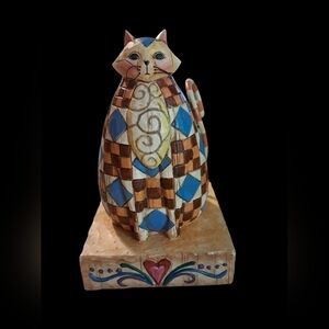 Jim Shore , Heartwood Creek Cat Figurine "Abigail".